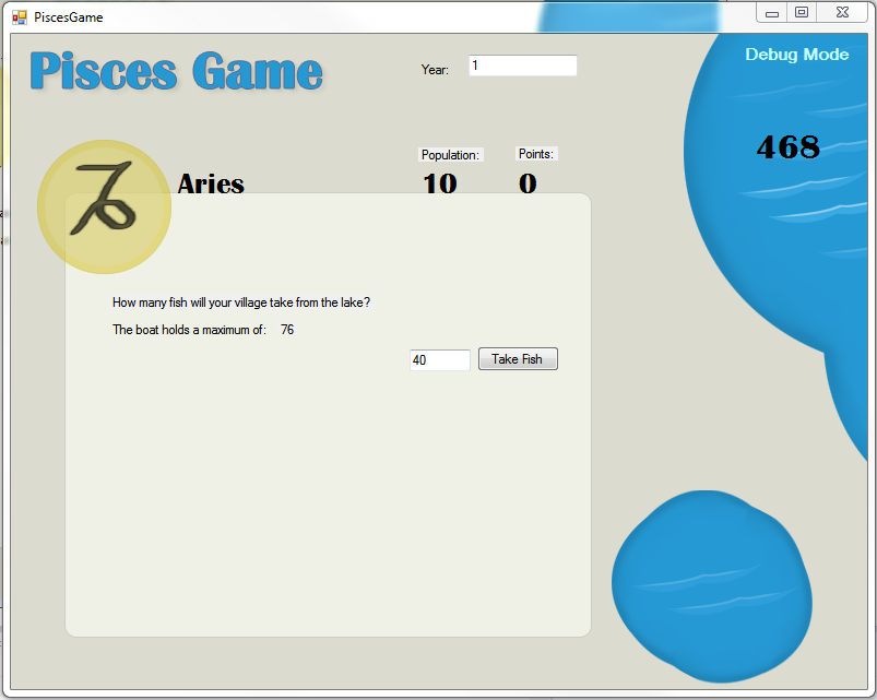Pisces application screenshot